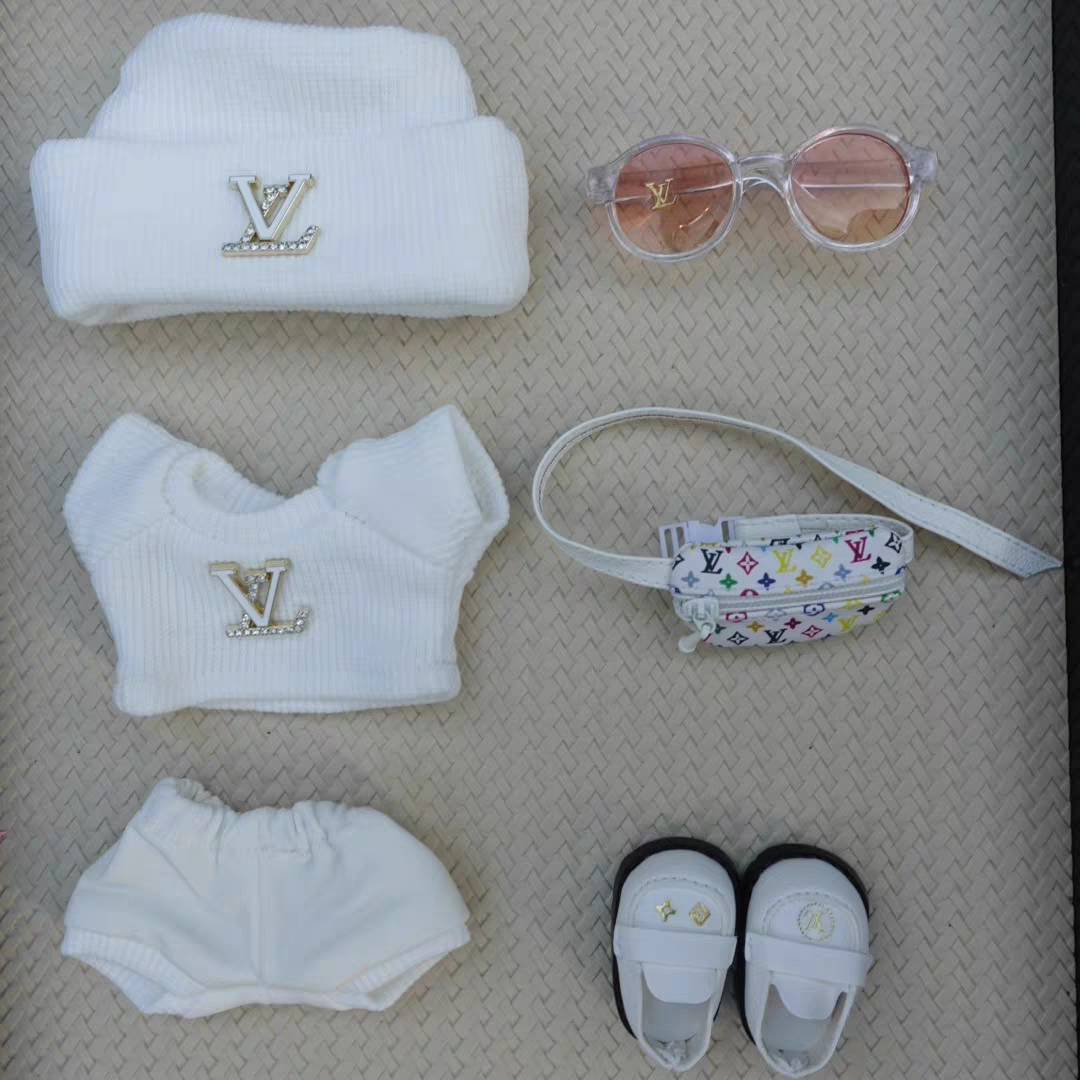 Labubu Doll's Clothing Toy Clothes-LV(White)