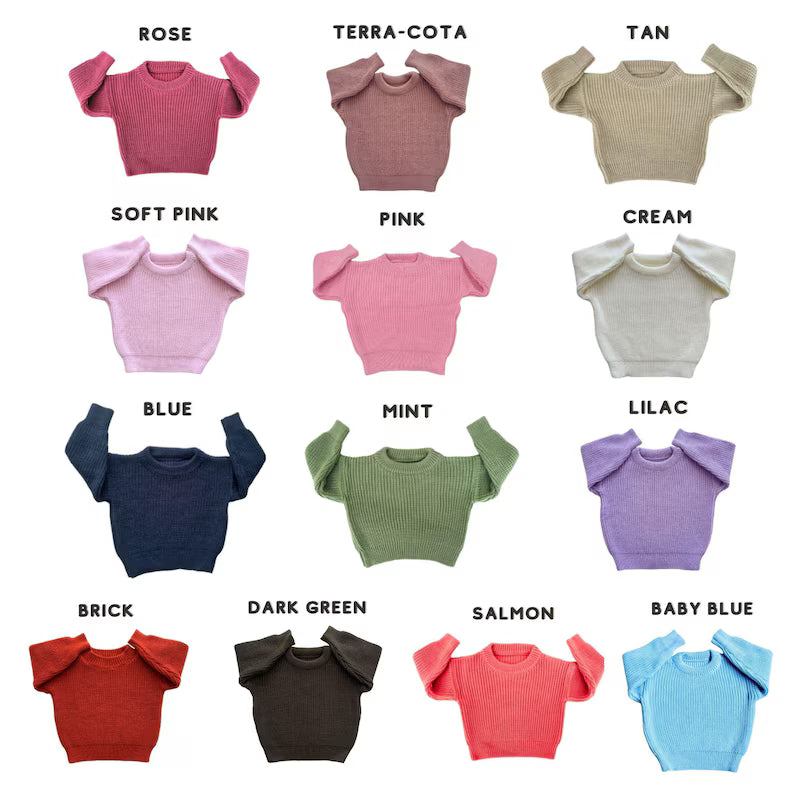 Custom Embroidered Baby Name Sweater